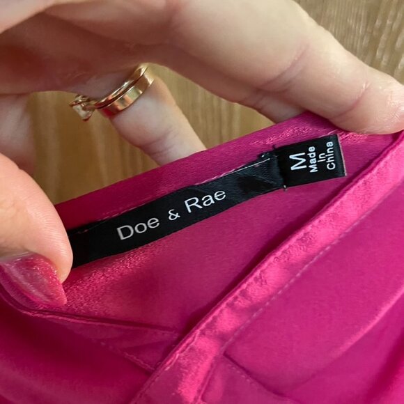 Doe & Rae Pink High Low Dress Size M - Picture 5 of 8